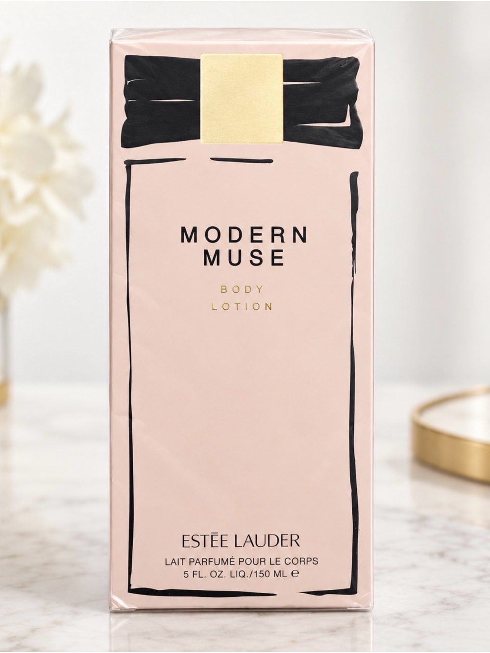 Estee Lauder Modern Muse Body Lotion - Soft Pink & Gold Accents